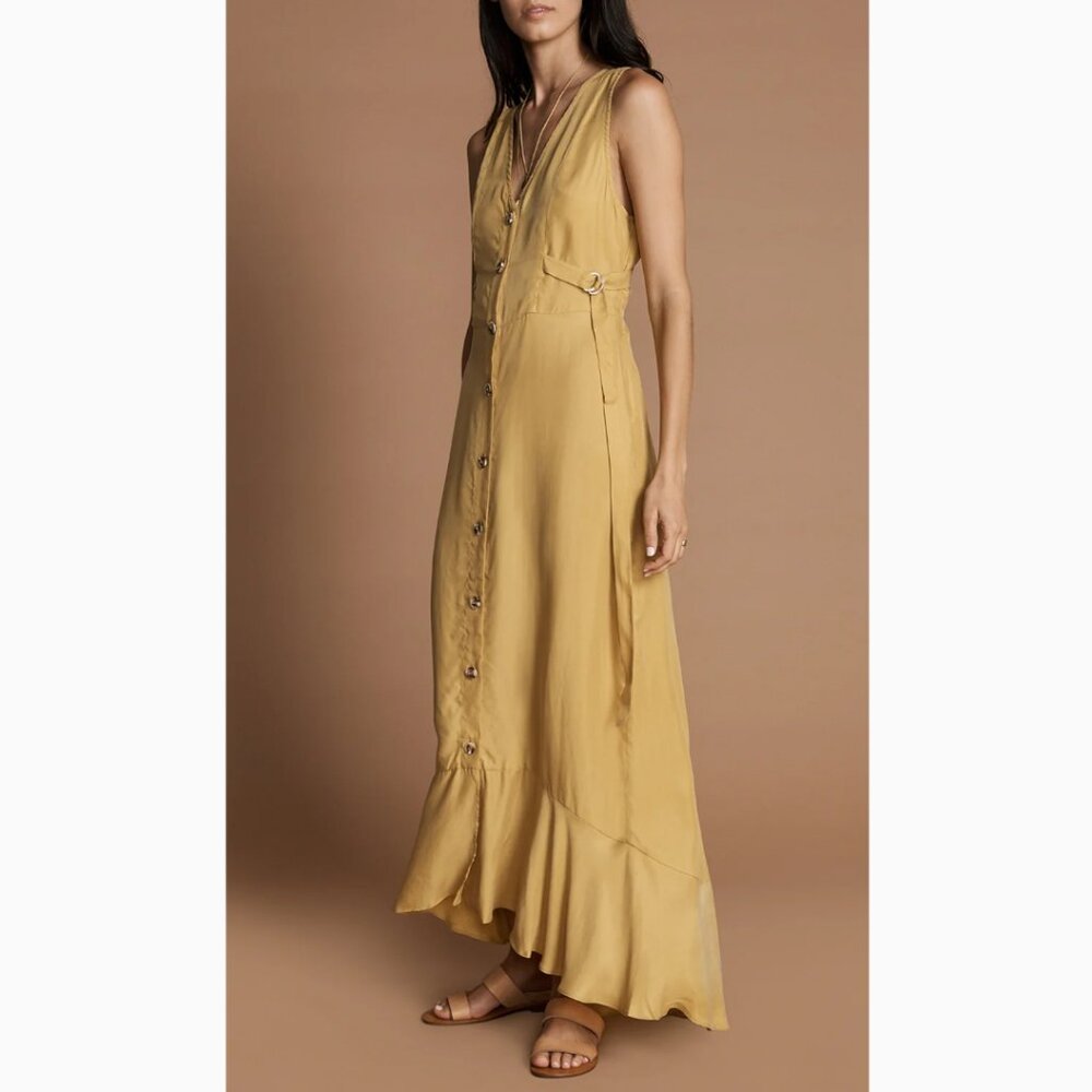 NWT Sancia Amaris Button Front Maxi Dress Size S